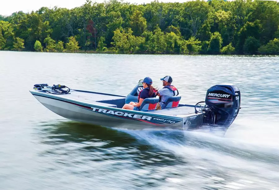 Eevelle Tracker Pro Jon Style Bass Boat